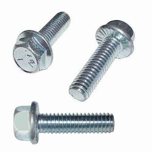 SFB5162 5/16"-18 X 2" Serrated Flange Screw, Hex Head, Grade 5, Zinc